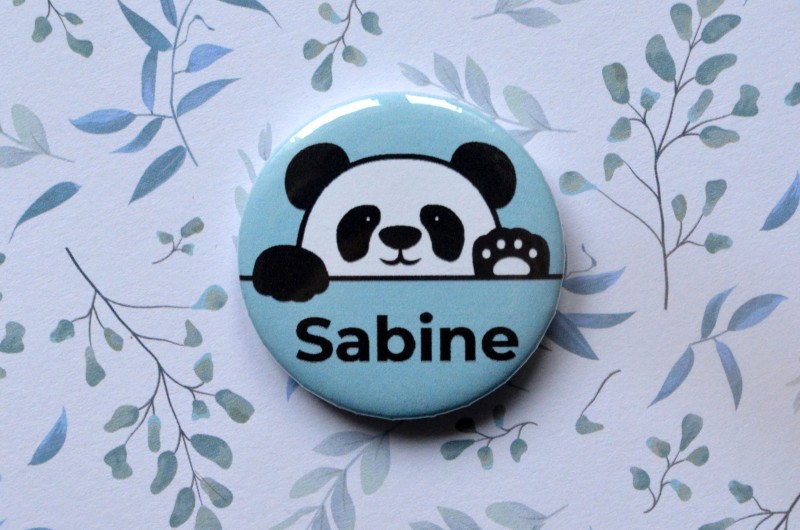 Badge Panda personnalisé