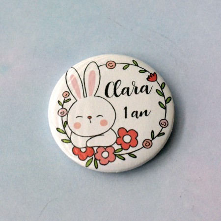 Badge Lapin personnalisé