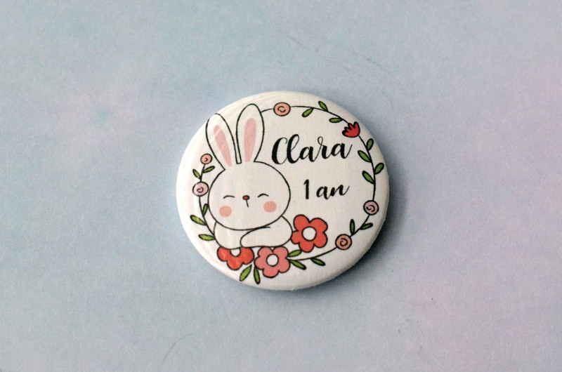 Badge Lapin personnalisé