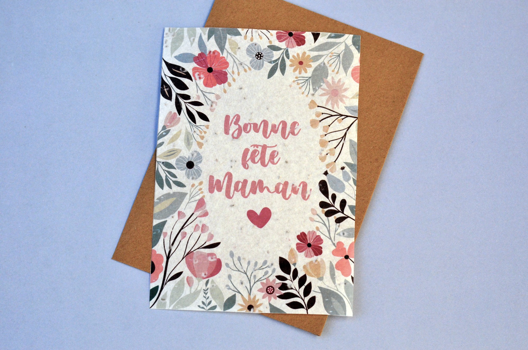 Carte Ensemencee Bonne Fete Maman Fleurs Une Jolie Fete