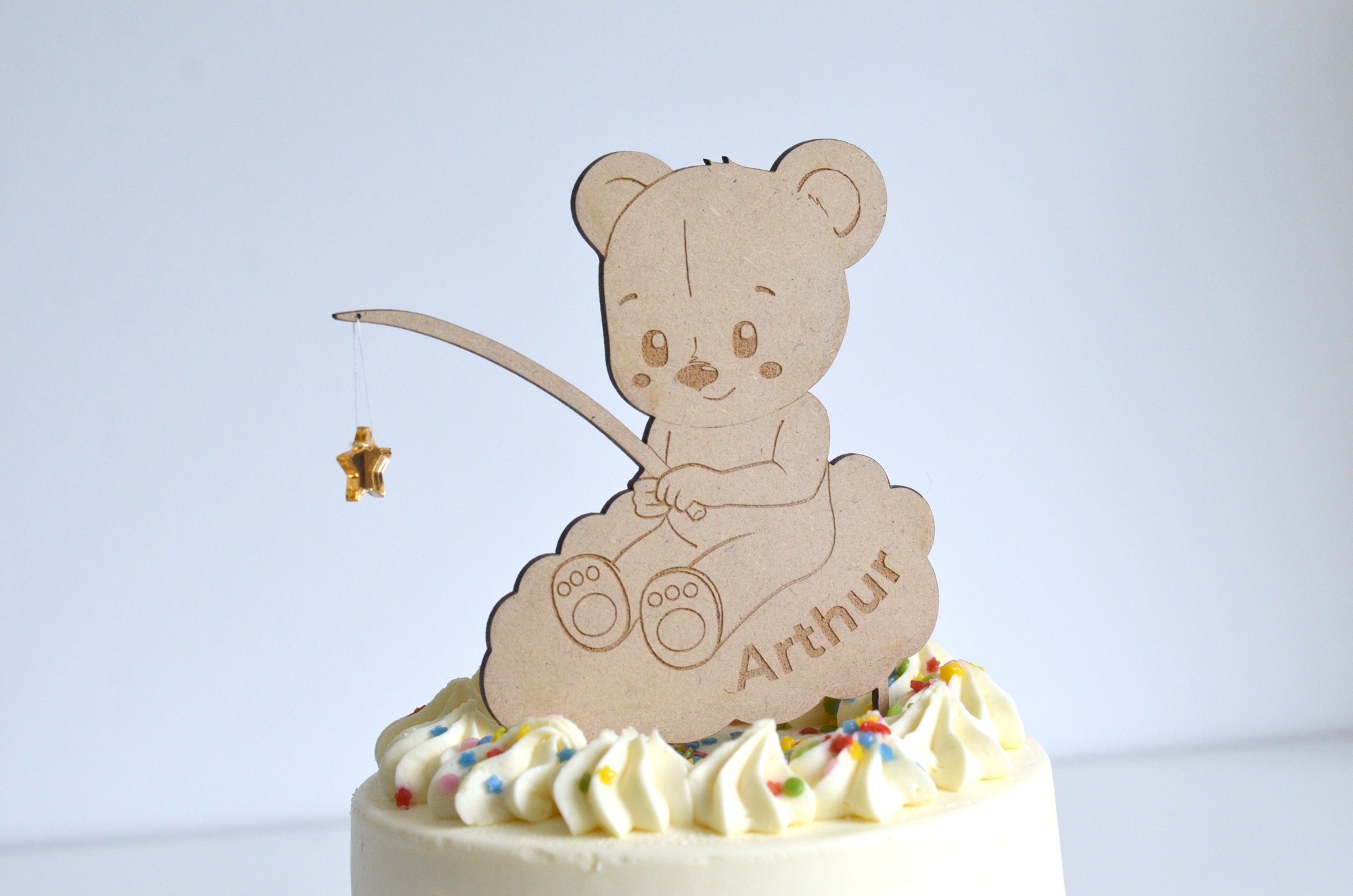 Cake Topper Ours Personnalise Une Jolie Fete