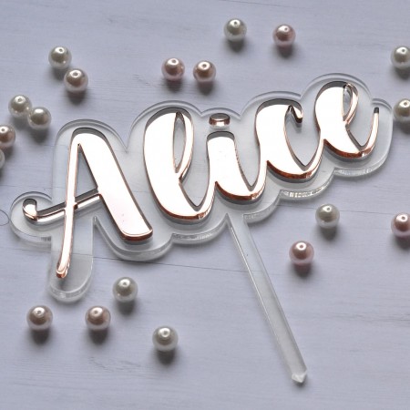 Cake topper personnalisé Miroir