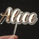 Cake topper personnalisé Miroir