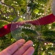 Décoration de Noël transparente La Famille s'agrandit