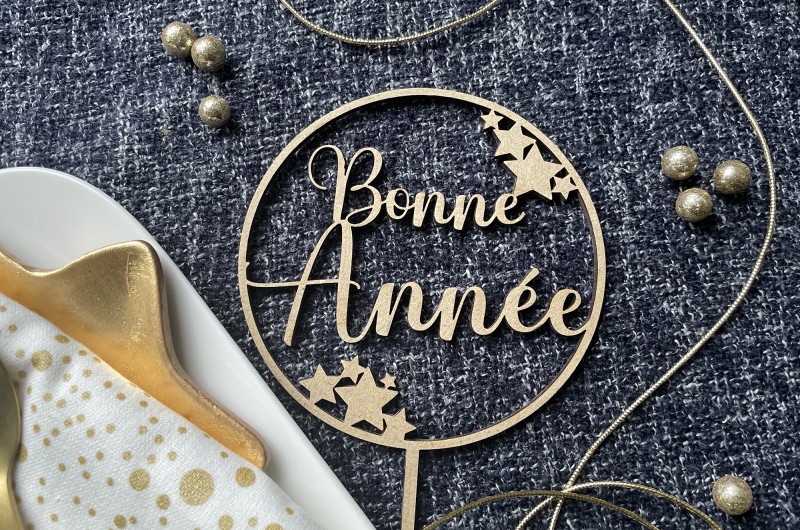 Cake Topper Bonne Année