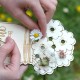 Carte Bouquet de fleurs en bois - Fête des mères