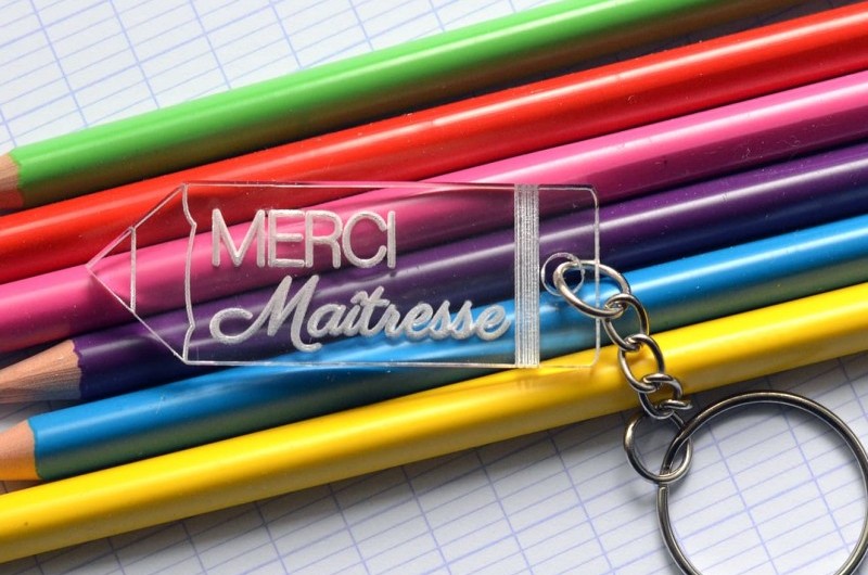 Porte-clé Merci maitresse