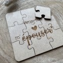 Puzzle en bois Veux-tu m'épouser ? - Demande en mariage