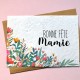 Carte ensemencée Bonne Fête Mamie