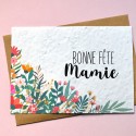 Carte ensemencée Bonne Fête Mamie