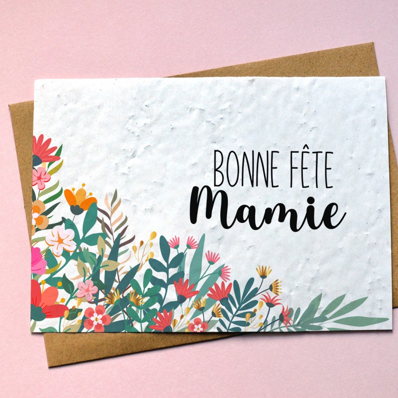 Carte à planter Bonne fête Maman