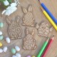 Oeufs de Pâques à colorier en bois