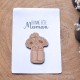 Carte Bonne fête Maman Fleur en bois - Pocket Hug