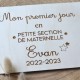 Carte Prénom Bébé en bois - Fleurs