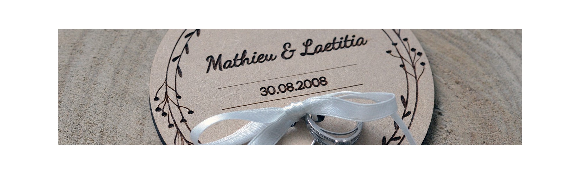 Boite et Porte Alliance Mariage