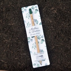 Crayon &agrave; planter personnalis&eacute; - Feuillage
